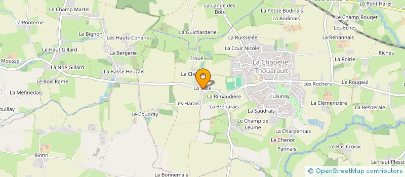 localisation de l'entreprise DES 4 SOLEILS  LA CHAPELLE-THOUARAULT