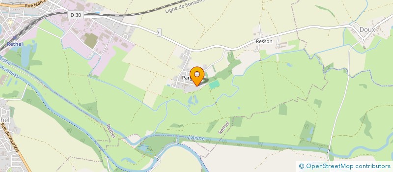 localisation de l'entreprise DES 4 VENTS  RETHEL