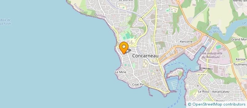 localisation de l'entreprise DES à CONCARNEAU