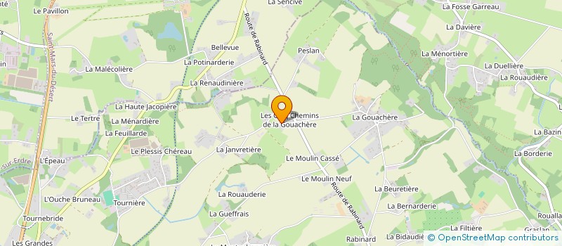 localisation de l'entreprise DES 5 CHEMINS  CARQUEFOU