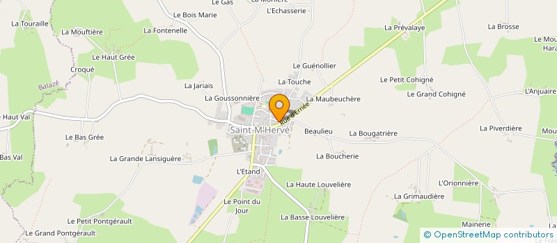 localisation de l'entreprise DES 5 SOLEILS  SAINT-M'HERVE