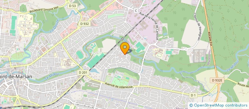 localisation de l'entreprise DES 6 BELLES  MONT-DE-MARSAN