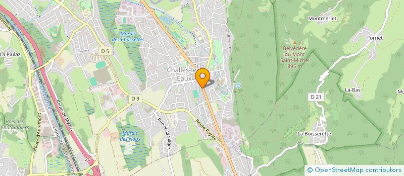 localisation de l'entreprise DES 73 74 à CHALLES-LES-EAUX