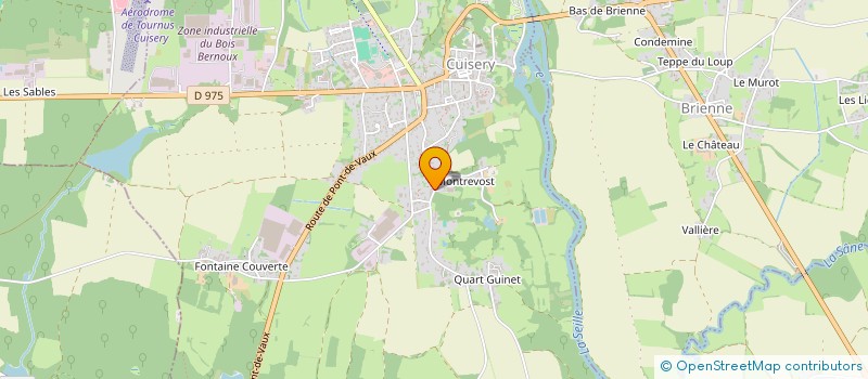 localisation de l'entreprise DES ABELITS  CUISERY