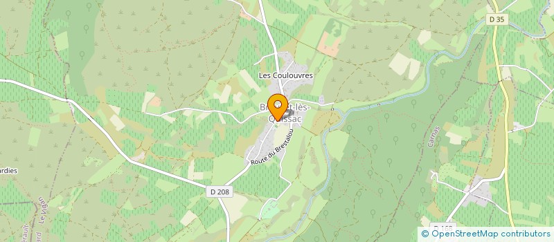 localisation de l'entreprise DES ABEREAUX  BROUZET-LES-QUISSAC