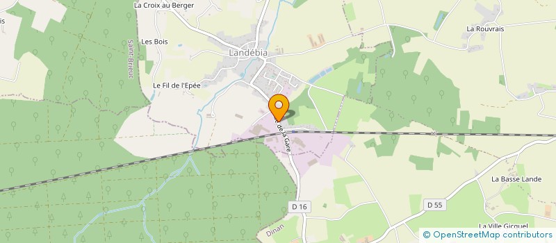 localisation de l'entreprise DES ABYSSES  LANDEBIA