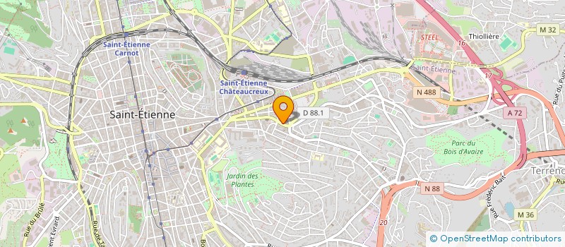 localisation de l'entreprise DES ACCIDENTES DE LA VIE à SAINT-ETIENNE