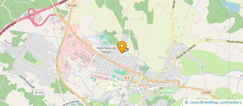 localisation de l'entreprise DES'ACCORDES  BAZAS