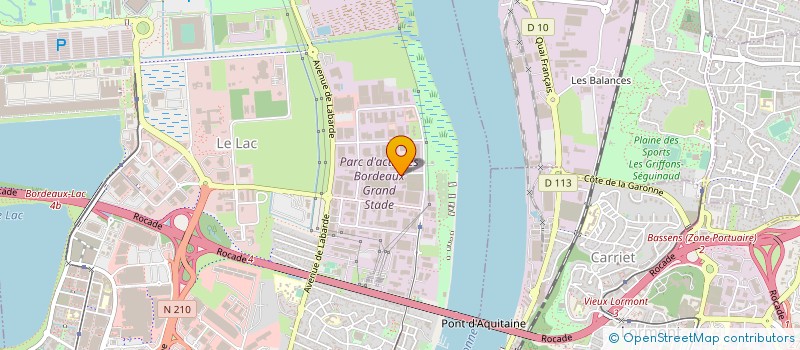 localisation de l'entreprise DES ADHERENTS DES RESTAURANTS DU SDIS 33 ET DE CASTEJA à BORDEAUX