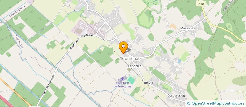 localisation de l'entreprise DES AIGUILLES AU CROCHET - TRICOT  FRONTONAS