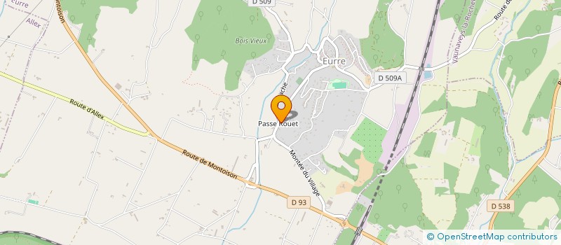 localisation de l'entreprise DES AILES  RECOUBEAU-JANSAC