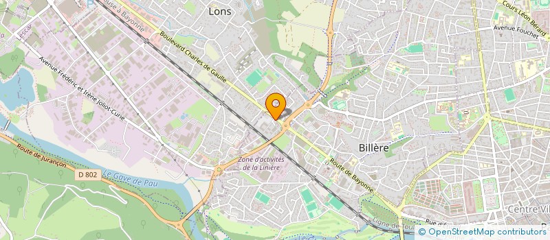 localisation de l'entreprise DES AILES 64  BILLERE