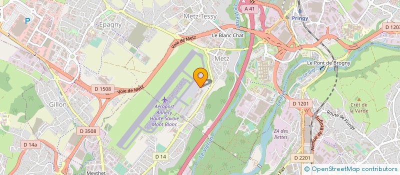 localisation de l'entreprise DES AILES ET DES SKIS (DADS)  EPAGNY METZ-TESSY