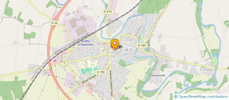 localisation de l'entreprise DES AIRS D'ORIENT  RUFFEC