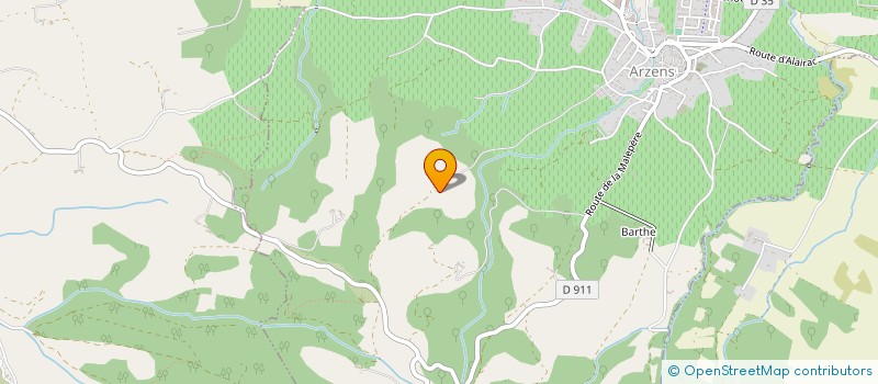 localisation de l'entreprise DES AIRS DARTISTES  ARZENS