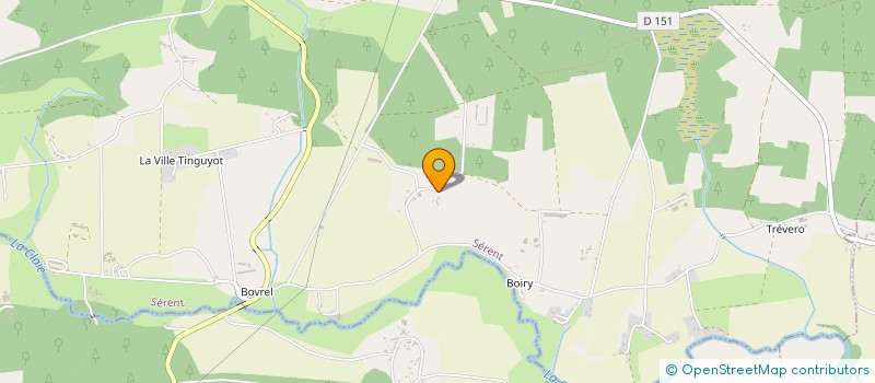 localisation de l'entreprise DES AJONCS à SERENT