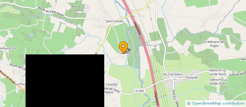 localisation de l'entreprise DES ALBERES  PUGNAC