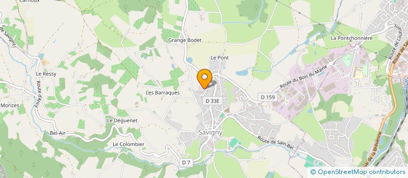 localisation de l'entreprise DES ALIZES  SAVIGNY