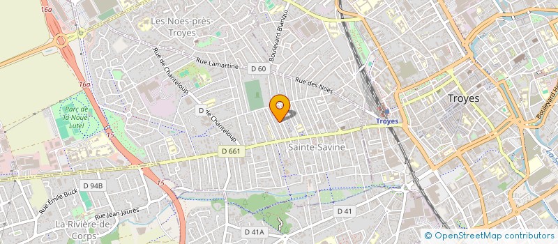 localisation de l'entreprise DES ALIZES  SAINTE-SAVINE