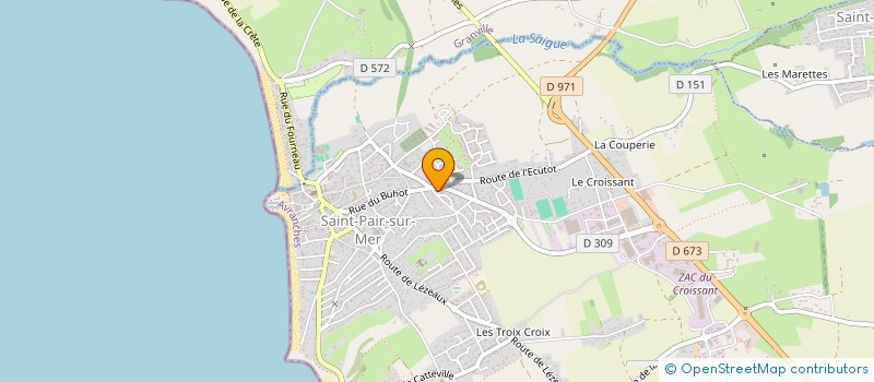 localisation de l'entreprise DES ALIZES  SAINT-PAIR-SUR-MER