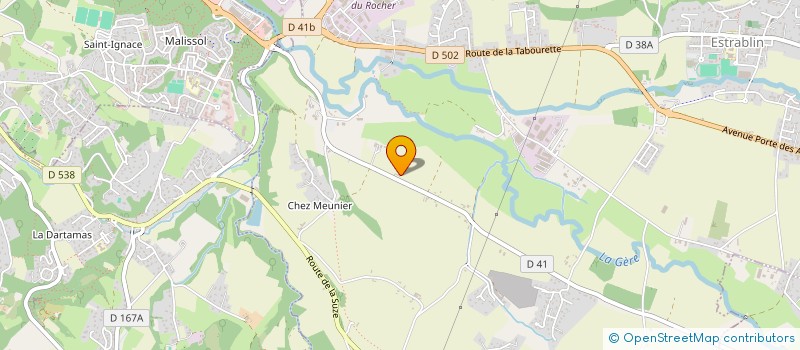 localisation de l'entreprise DES ALPES  ESTRABLIN