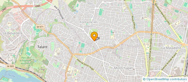 localisation de l'entreprise DES ALPES  DAIX