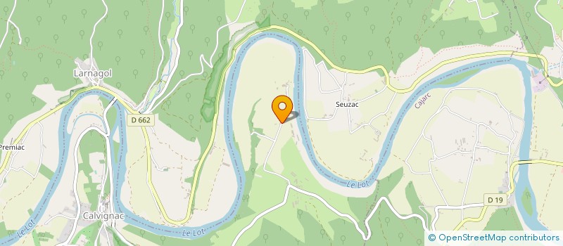 localisation de l'entreprise DES ALPINES  CALVIGNAC