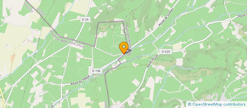 localisation de l'entreprise DES AMANDIERS à VALREAS