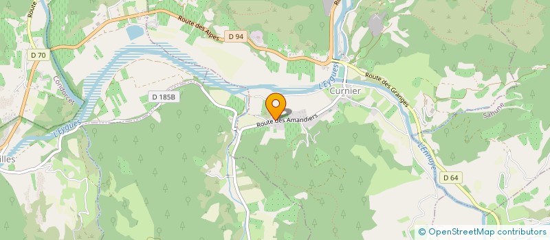 localisation de l'entreprise DES AMANDIERS  CURNIER