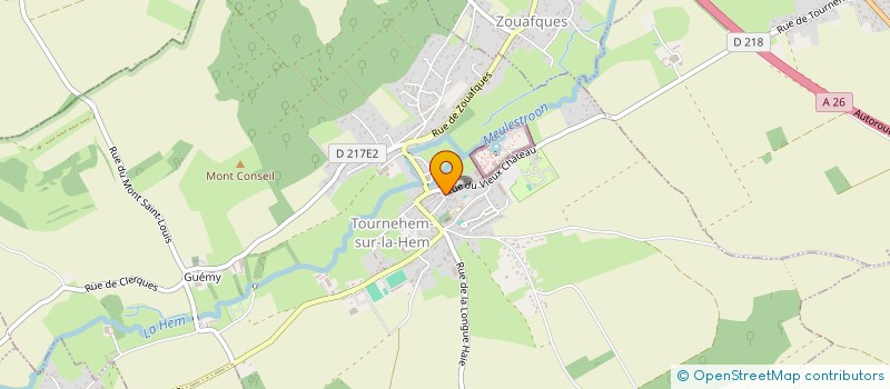 localisation de l'entreprise DES AMIS DE L ORGUE DE TOURNEHEM SUR LA HEM  TOURNEHEM-SUR-LA-HEM