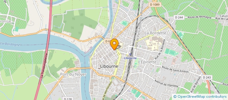 localisation de l'entreprise DES AMIS DES ARTS ET L'ETRE à LIBOURNE