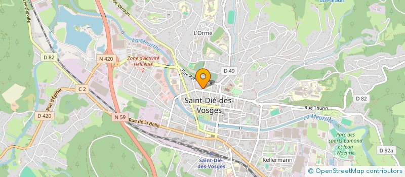 localisation de l'entreprise DES AMIS DES SECOURISTES PROTEC CIVILE à SAINT-DIE-DES-VOSGES