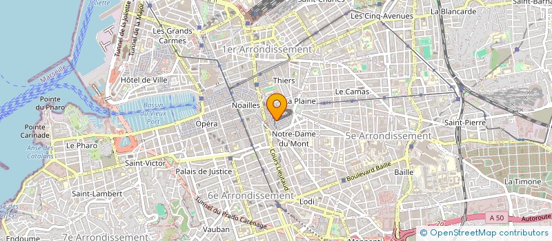 localisation de l'entreprise DES AMIS DU CHOCOLAT THEATRE à MARSEILLE