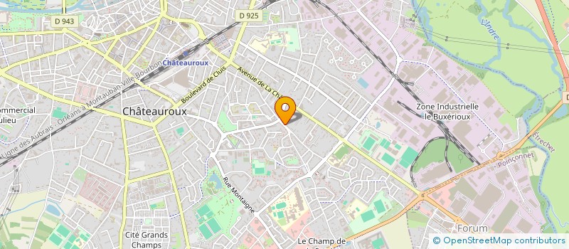 localisation de l'entreprise DES AMIS DU SITE MILITAIRE DE LA MARTINERIE à CHATEAUROUX