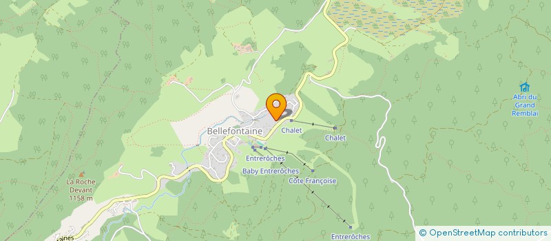 localisation de l'entreprise DES AMPLIS & DES SAPINS  BELLEFONTAINE