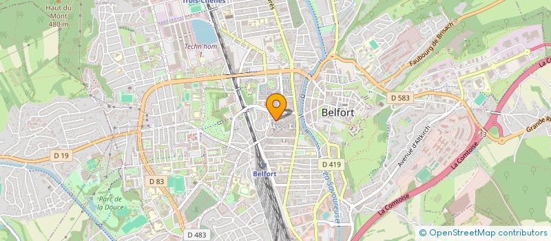 localisation de l'entreprise DES ANCETRES à BELFORT
