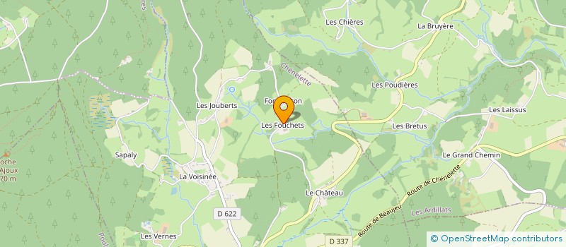 localisation de l'entreprise DES ANDILLEYS  CHENELETTE