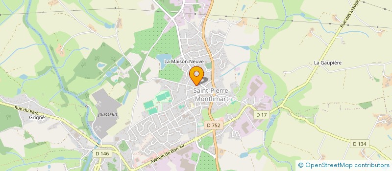 localisation de l'entreprise DES ANEMONES à MONTREVAULT-SUR-EVRE