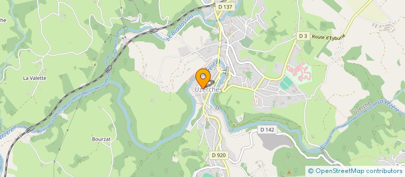 localisation de l'entreprise DES ANES ET DES JEUX  UZERCHE