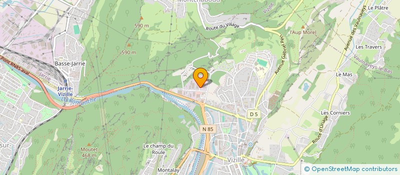 localisation de l'entreprise DES ANGES  VIZILLE