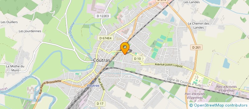 localisation de l'entreprise DES ANI'MAUX ET DES MOTS MEDIATION PAR L'ANIMAL MEDIATION PAR L'ANIMAL  COUTRAS