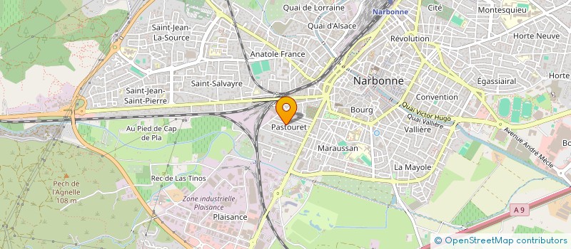 localisation de l'entreprise DES ANIMAUX ET DES HOMMES  NARBONNE