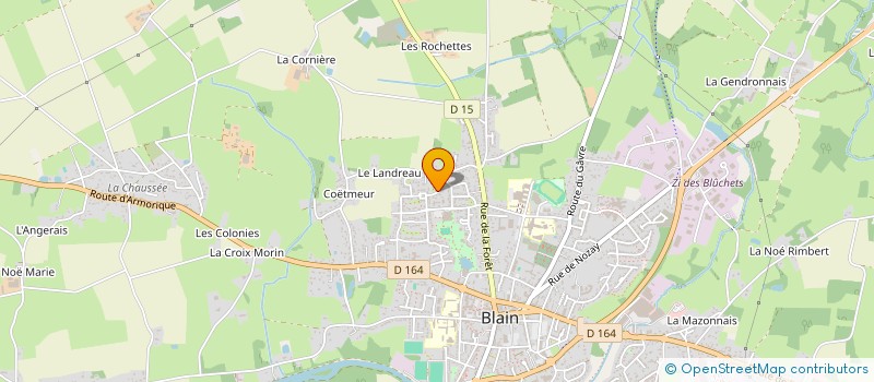 localisation de l'entreprise DES ANTILLES  BLAIN