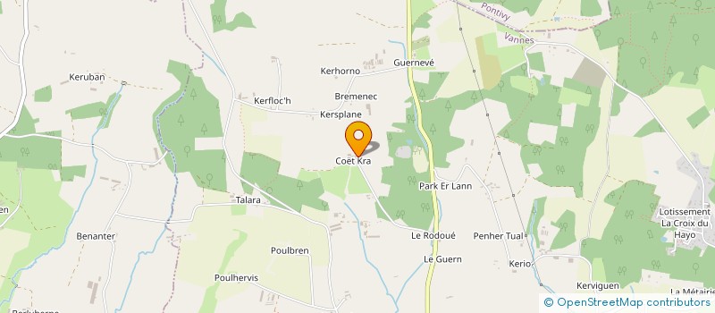 localisation de l'entreprise DES ARBRES ET DES ECUREUILS  PLAUDREN