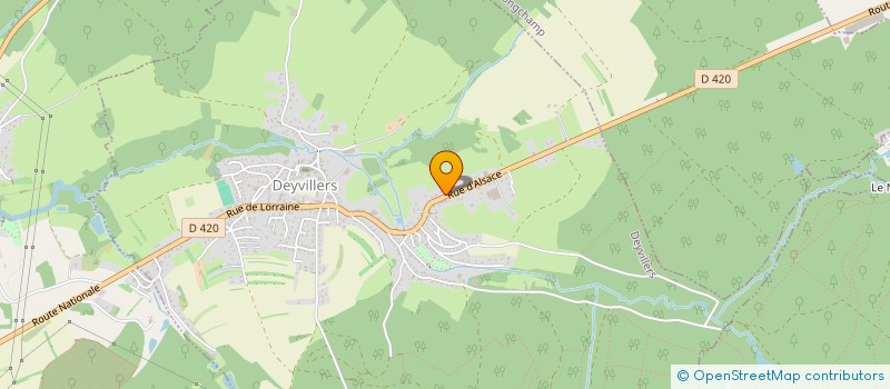 localisation de l'entreprise DES ARBRES POUR LA VIE  DEYVILLERS