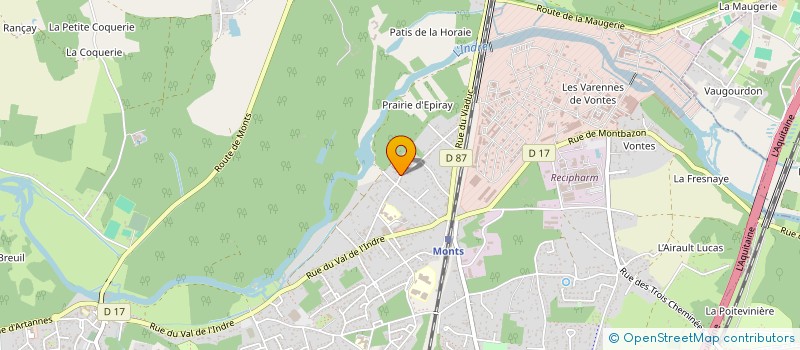 localisation de l'entreprise DES ARCADES  MONTS