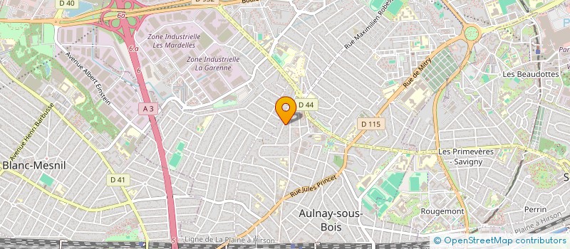 localisation de l'entreprise DES ARCHIS ET DES AILES à AULNAY-SOUS-BOIS