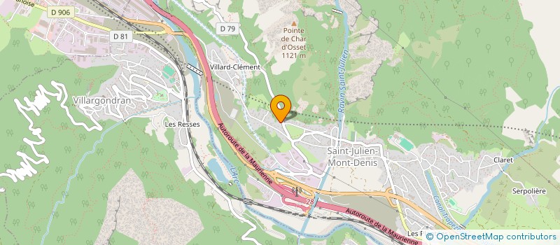localisation de l'entreprise DES ARDOISIERS à SAINT-JULIEN-MONT-DENIS