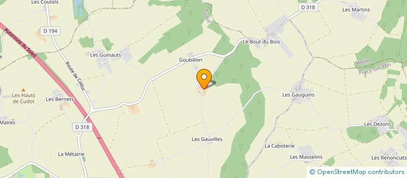 localisation de l'entreprise DES ARDUISES à CUDOT