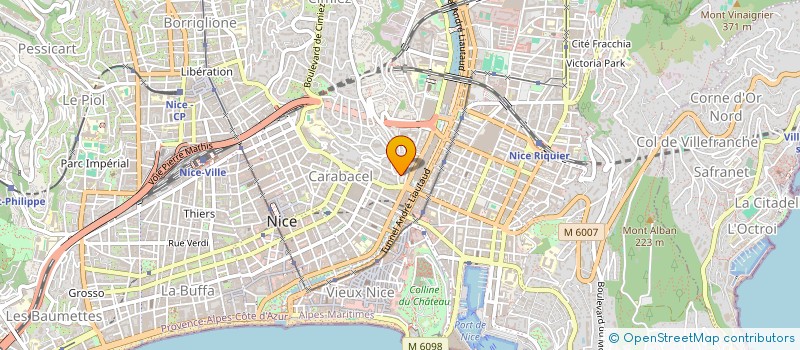localisation de l'entreprise DES ARENES  NICE